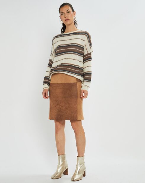 Jupe en Velours Tasha camel