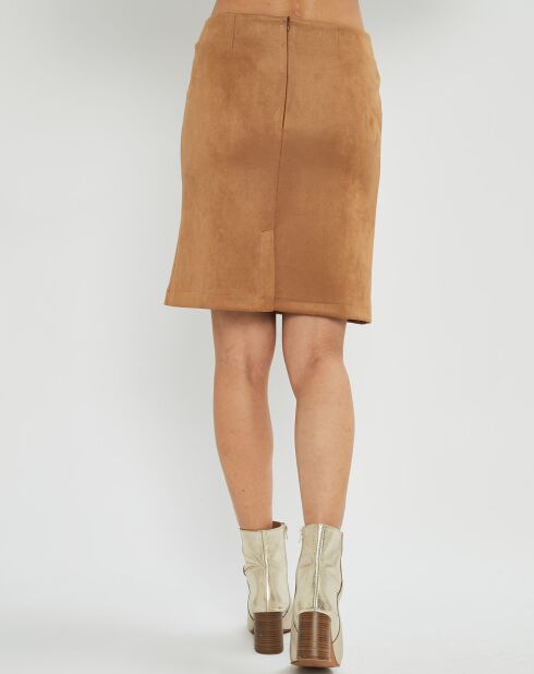 Jupe en Velours Tasha camel