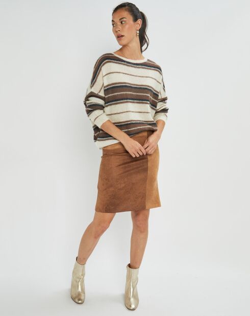 Jupe en Velours Tasha camel