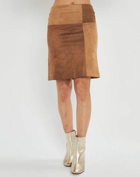 Jupe en Velours Tasha camel
