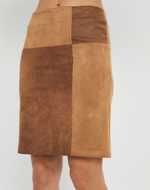 Jupe en Velours Tasha camel