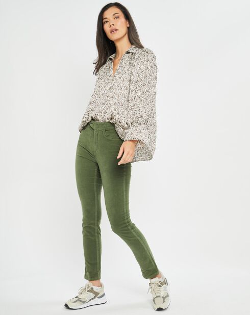Pantalon en Velours Pants vert