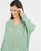 Pull en Mohair mélangé Anouk vert