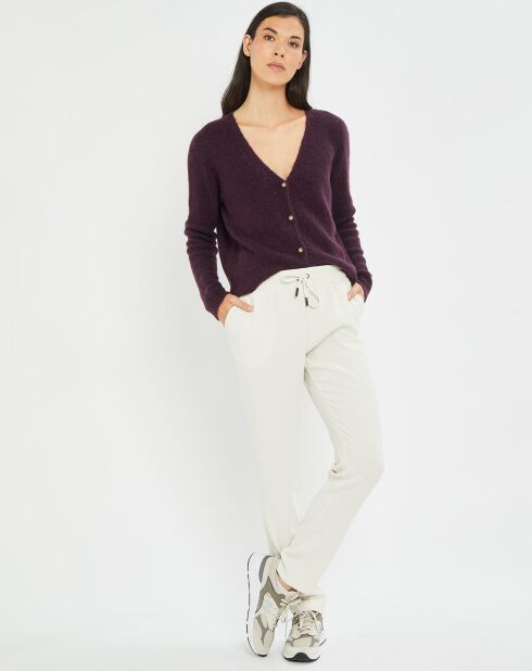 Cardigan Elsa aubergine