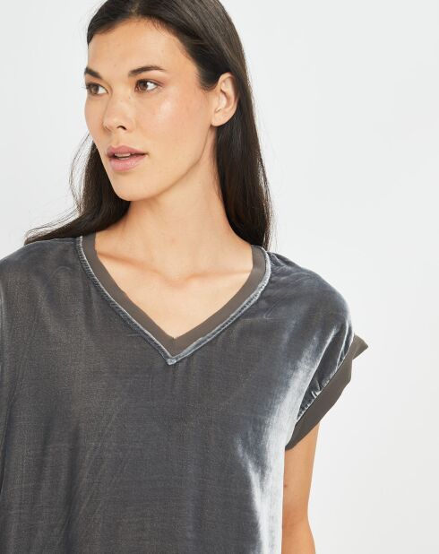 Top en Velours Basal gris