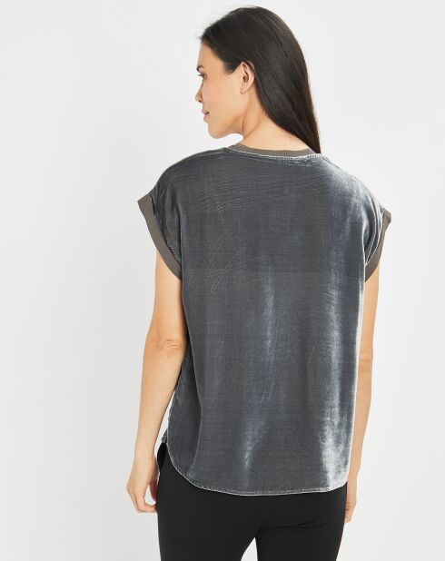 Top en Velours Basal gris