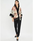 Kimono satiné Yoko piment beige