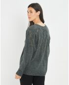 Pull en Mohair mélangé Ella gris jade