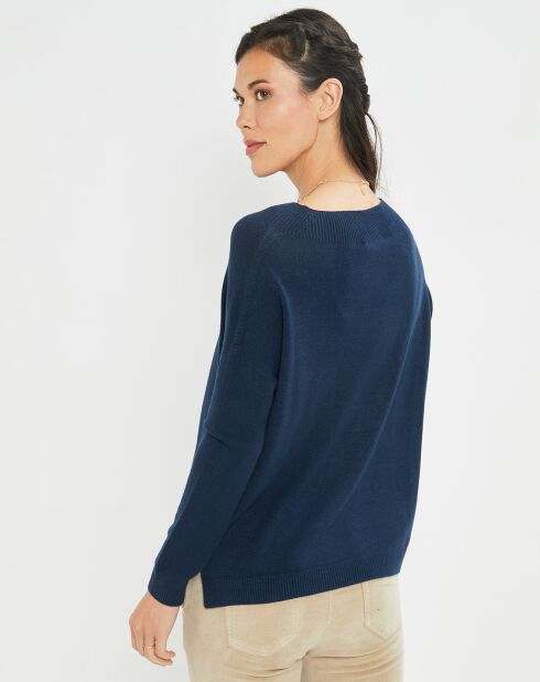 Pull fin Cosy bleuet
