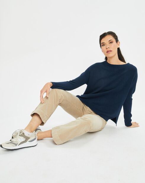 Pull fin Cosy bleuet