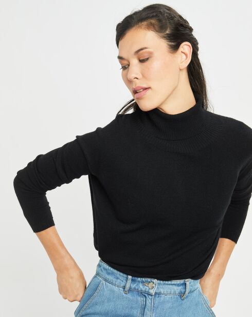 Schwarzer feiner Pullover von Anouk