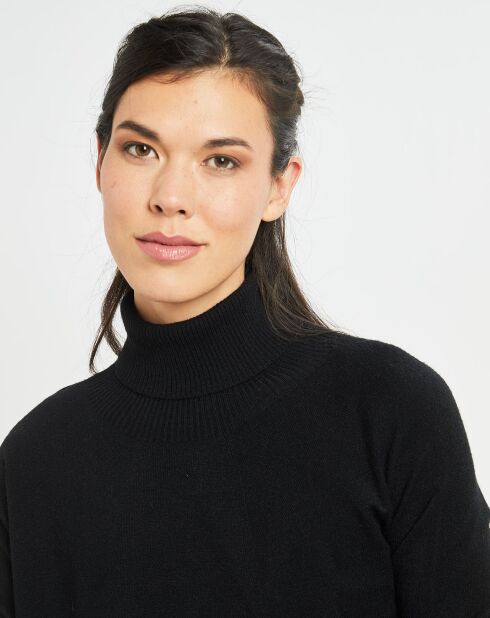 Schwarzer feiner Pullover von Anouk