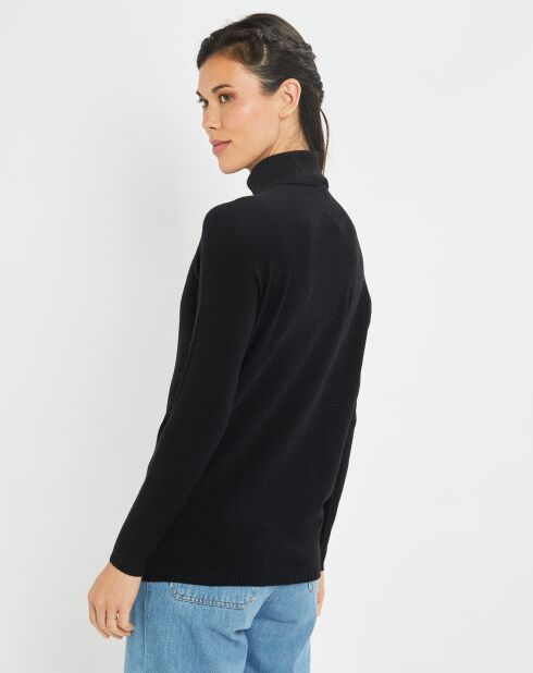 Schwarzer feiner Pullover von Anouk