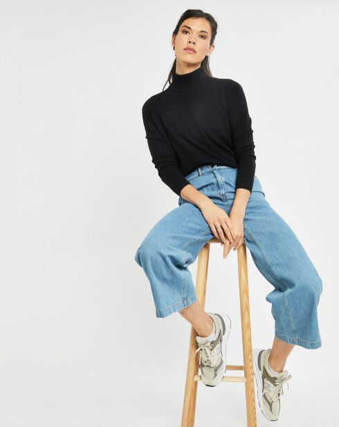 Schwarzer feiner Pullover von Anouk