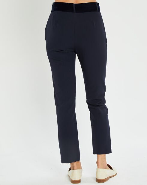 Pantalon Vogue taille velours nuit