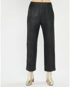 Pantalon peau de pêche Tasha noir