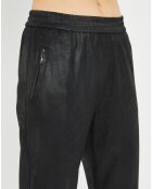 Pantalon peau de pêche Tasha noir
