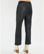 Pantalon peau de pêche Tasha noir