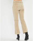 Pantalon en Velours Elsa stone