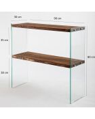 Console Venedik noyer - 90x80x30 cm