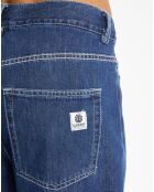 Jean large Harvester bleu moyen