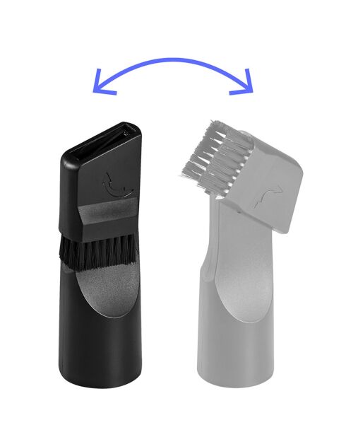 Aspirateur traineau sans sac double aspiration noir