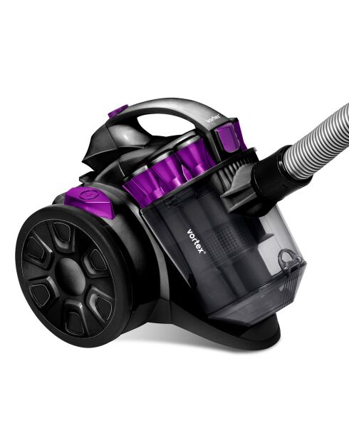 Aspirateur traineau sans sac double aspiration noir