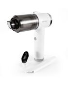 Aspirateur à main sans fil pliable avec éclairage LED  blanc