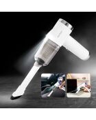 Aspirateur à main sans fil pliable avec éclairage LED  blanc