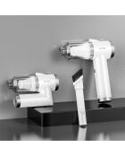 Aspirateur à main sans fil pliable avec éclairage LED  blanc