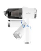 Aspirateur à main sans fil pliable avec éclairage LED  blanc