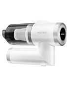 Aspirateur à main sans fil pliable avec éclairage LED  blanc