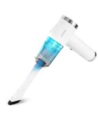 Aspirateur à main sans fil pliable avec éclairage LED  blanc