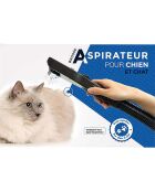 Brosse universelle pour aspirateur pour chiens et chats noire