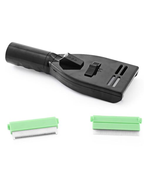 Brosse universelle pour aspirateur pour chiens et chats noire