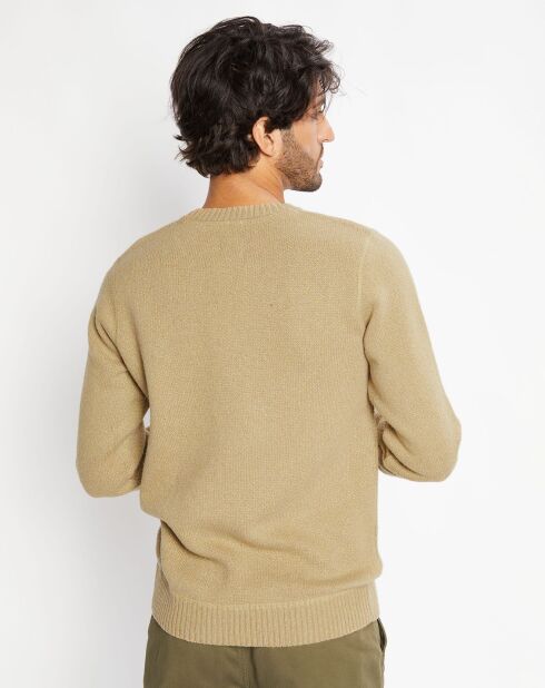 Pull en Laine mélangée Adelma Crew camel chiné