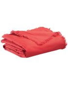 Plaid en Lin & Coton Zeff groseille - 130x180 cm