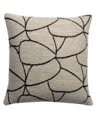 Coussin Dany blanc/noir - 45x45 cm