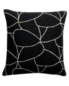 Coussin Dany blanc/noir - 45x45 cm