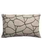 Coussin Dany blanc/noir - 40x65 cm