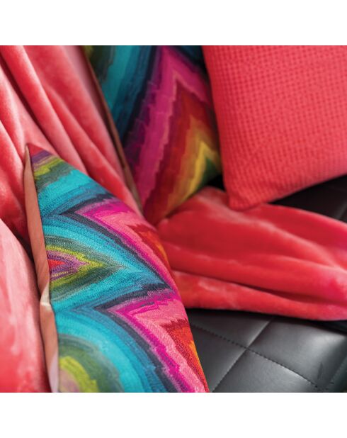 Plaid en Fausse Fourrure Tender Pompons malabar - 130x170 cm