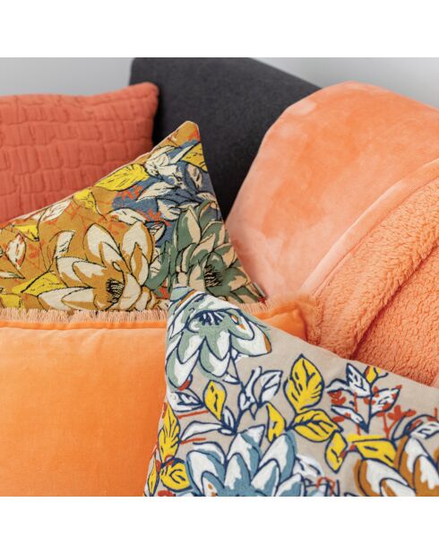 Plaid en Fausse Fourrure Tender Michka goyave