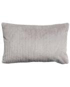Coussin en fausse fourrure Artus perle - 40x65 cm