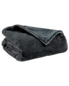 Plaid en Fausse Fourrure Tender Artus ombre - 140x180 cm