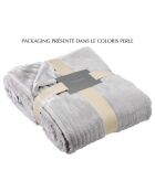 Plaid en Fausse Fourrure Tender Artus ombre - 140x180 cm