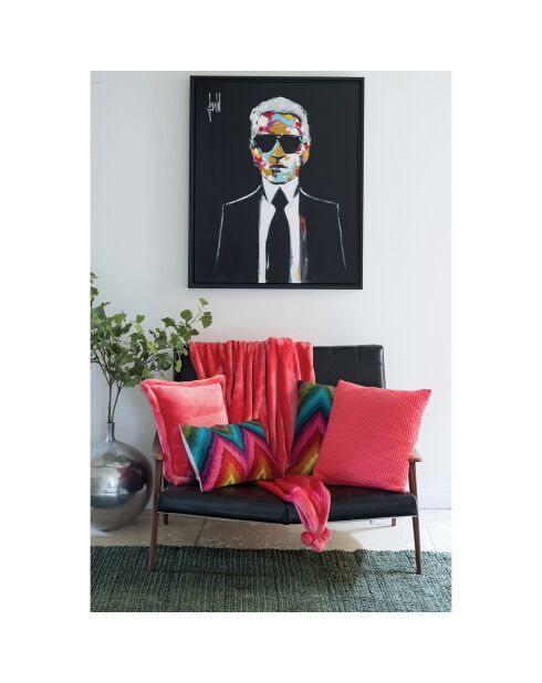 Coussin en fausse fourrure Tender malabar - 50x50 cm