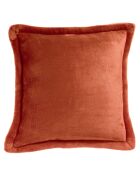 Coussin en fausse fourrure Tender marmelade - 50x50 cm