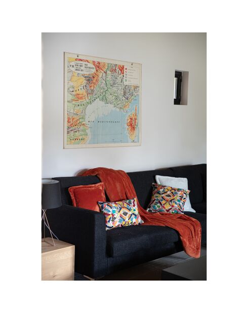 Coussin en fausse fourrure Tender marmelade - 50x50 cm