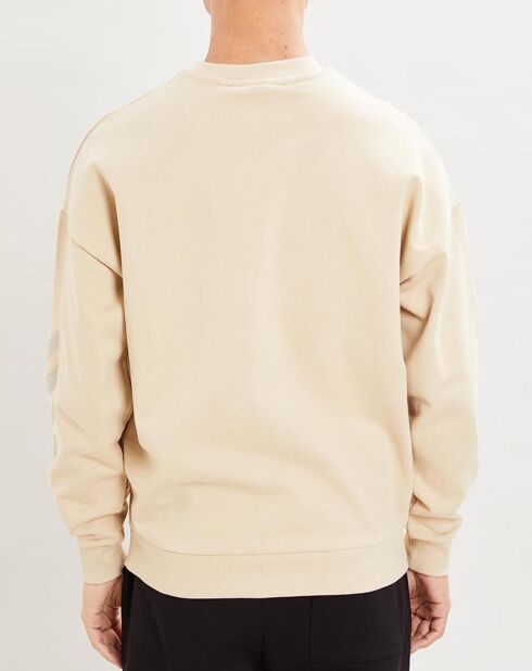 Sweat Urban en Coton organique molletonné jaune pâle