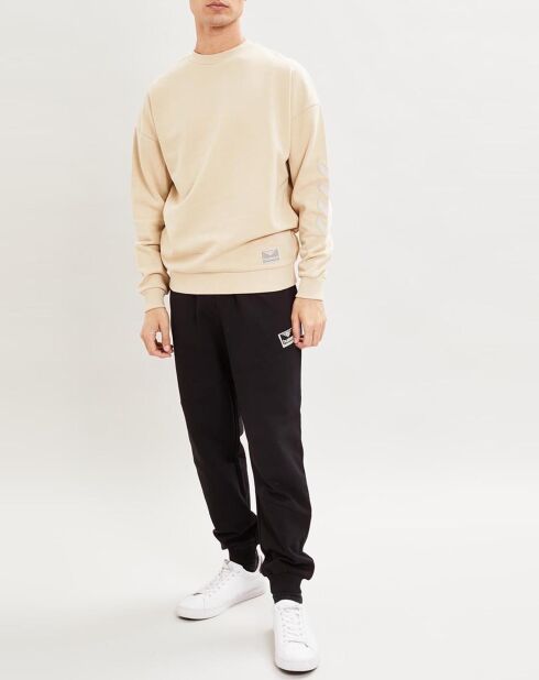Sweat Urban en Coton organique molletonné jaune pâle